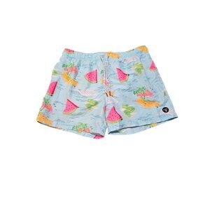 Molokai Shorts Mens Size Large WATERMELON HAWAIIAN SWIM TRUNKS LINED DRAWSTRING